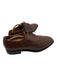 Santoni Shoe Size 10.5 Brown Leather Solid Dress Men's Shoes 10.5