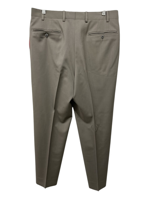 Zanella Size 33 Dark Tan Wool Solid Dress Men's Pants Dark Tan / 33
