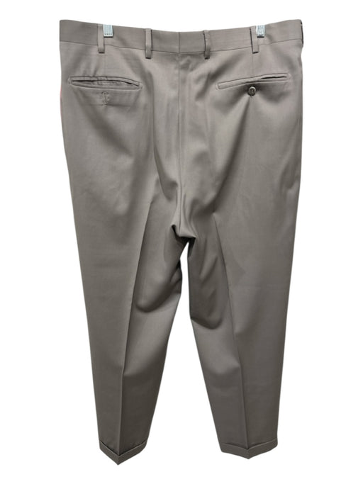 Zanella Size 36 Tan Wool Solid Dress Pleats Men's Pants Tan / 36