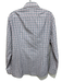 Isaia Size 16 Brown & Multi Cotton Plaid Button Down Men's Long Sleeve Shirt Brown & Multi / 16