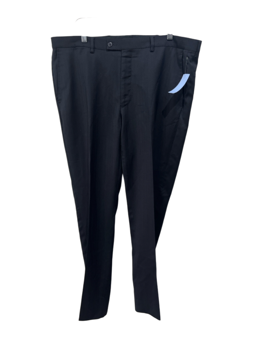 Versace Size est 38 Black Wool Solid Dress Men's Pants Black / est 38