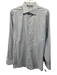 Eton Size 16 White & Blue Cotton Grid Button up Men's Long Sleeve Shirt White & Blue / 16