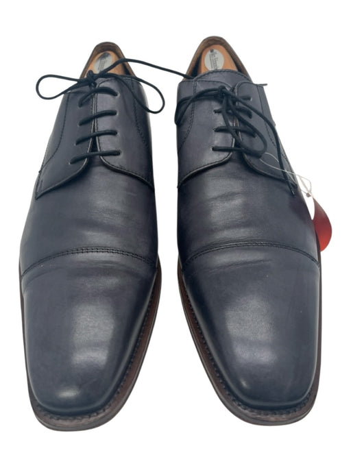 Borelio Shoe Size 13 Blue Leather Solid Dress Men's Shoes Blue / 13