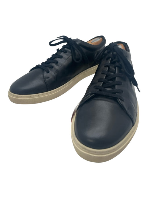 Allen Edmonds Shoe Size 12 Black & White Leather Solid Sneaker Men's Shoes Black & White / 12