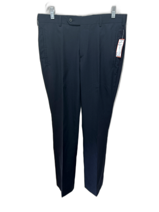 Prada Size 48 Black Wool Blend Solid Dress Slim Men's Pants Black / 48