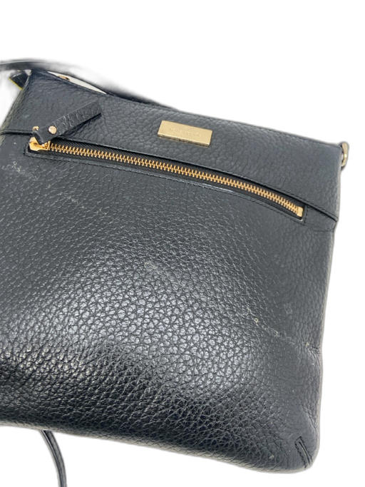 Kate Spade Black Leather Crossbody Gold Hardware Bag Black / Small