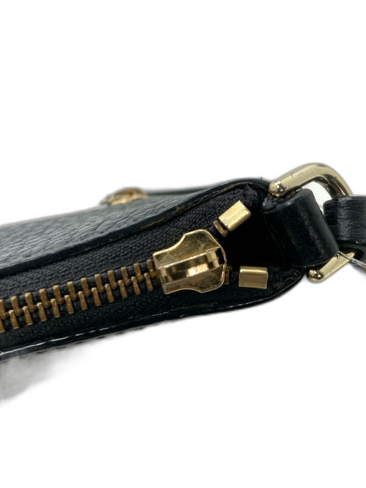 Kate Spade Black Leather Crossbody Gold Hardware Bag Black / Small