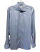 Eton Size M Light blue Cotton Heathered Button Up Men's Long Sleeve Shirt Light blue / M