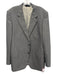 Baroni Gray Wool 2 Button Men's Blazer Gray / 50L