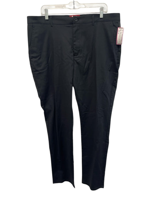 Zanella Size 36 Black Cotton Blend Solid Zip Fly Men's Pants Black / 36