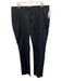 Zanella Size 36 Black Cotton Blend Solid Zip Fly Men's Pants Black / 36