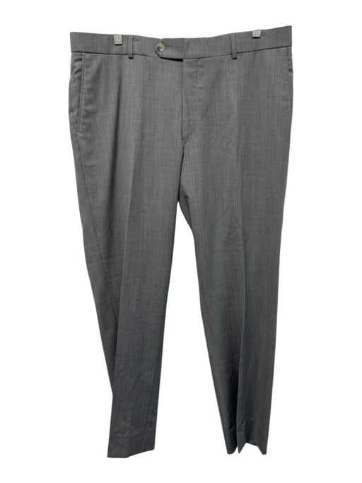 Miller Brothers Size 38 Light Gray Wool Solid Zip Fly Men's Pants Light Gray / 38