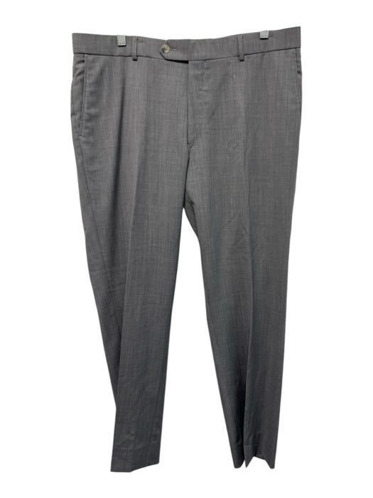 Miller Brothers Size 38 Light Gray Wool Solid Zip Fly Men's Pants Light Gray / 38