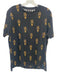 Denim & Flower Size XL Black & Yellow Cotton Graphic Men's Short Sleeve Black & Yellow / XL