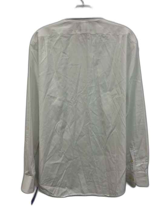 Polo Size 16.5 White Cotton Solid Button Down Men's Long Sleeve Shirt White / 16.5