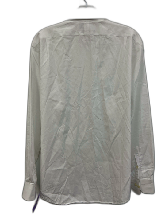 Polo Size 16.5 White Cotton Solid Button Down Men's Long Sleeve Shirt White / 16.5