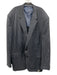 Hamilton Blue & Gray Wool Plaid 2 Button Men's Blazer Blue & Gray / Est XXL