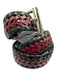 No Brand Black & Red Leather Men's Belt Black & Red