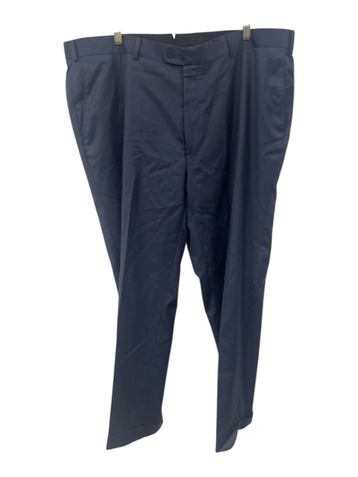 Miller Brothers Size 43L Navy Blue Wool Solid Men's Pants Navy Blue / 43L