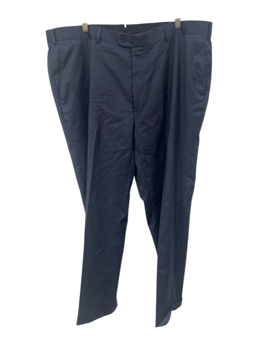 Miller Brothers Size 43L Navy Blue Wool Solid Men's Pants Navy Blue / 43L