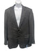 Ermenegildo Zegna Black & White Silk All Over Print 2 Button Men's Blazer Black & White / 54L