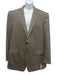 Ermenegildo Zegna Beige & Blue Print Wool All Over Print 2 Button Men's Blazer Beige & Blue Print / 58L