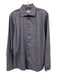 Eton Size M Blue & White Cotton Plaid Button Down Men's Long Sleeve Shirt Blue & White / M