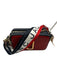 Marc Jacobs Red, White, Navy Leather Gold hardware Zip Close Crossbody Bag Red, White, Navy
