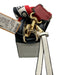Marc Jacobs Red, White, Navy Leather Gold hardware Zip Close Crossbody Bag Red, White, Navy