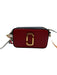 Marc Jacobs Red, White, Navy Leather Gold hardware Zip Close Crossbody Bag Red, White, Navy