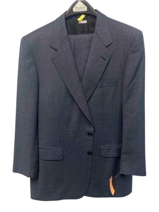 Brioni Navy Blue Wool Solid 2 Button Men's Suit Navy Blue / 52