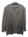 Pal Zileri Gray & Purple Wool Blend Plaid 2 Button Men's Blazer Gray & Purple / 54R