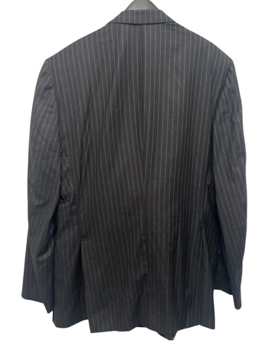 Ravazzolo Gray Wool Striped Double Breasted Men's Suit Gray / 56L