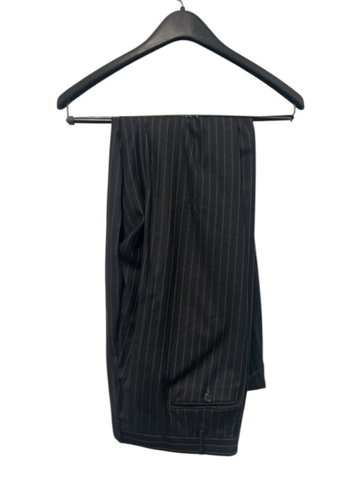Ravazzolo Gray Wool Striped Double Breasted Men's Suit Gray / 56L