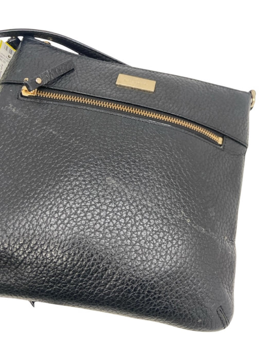 Kate Spade Black Leather Crossbody Gold Hardware Bag Black / Small
