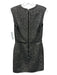 Lanvin Size S / 38 Gold & Black Polyester & Wool Sleeveless Darted Shift Dress Gold & Black / S / 38