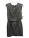 Lanvin Size S / 38 Gold & Black Polyester & Wool Sleeveless Darted Shift Dress Gold & Black / S / 38