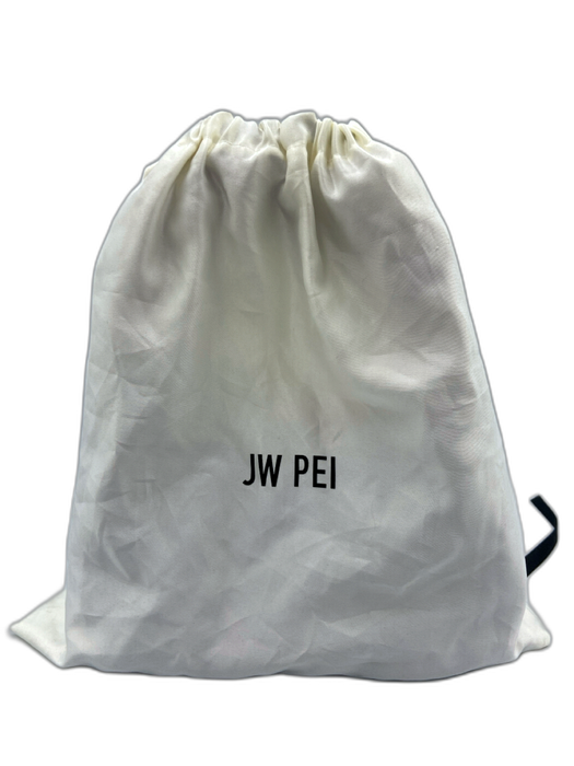 JW PEI Purple PU Leather Gathered Scrunch Detail Shoulder Bag Purple / S