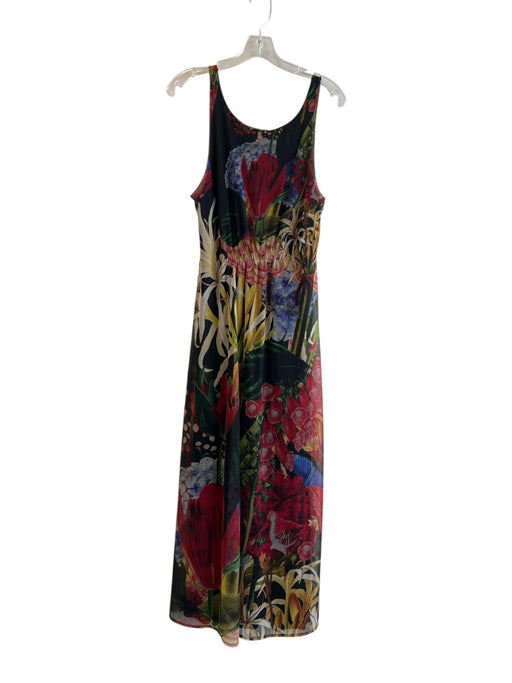 Desigual Size Large Black & Multi Polyester Sleeveless Scoop Neck & Back Dress Black & Multi / Large