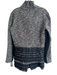 Adria Moss Size L Black & Gray Cotton & Acrylic Woven Faux Fur Skirt Set Black & Gray / L