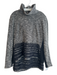 Adria Moss Size L Black & Gray Cotton & Acrylic Woven Faux Fur Skirt Set Black & Gray / L