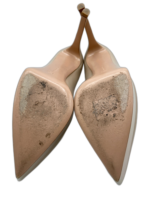 Gianvito Rossi Shoe Size 41 Taupe Leather Pointed Toe Platform Stiletto Pumps Taupe / 41