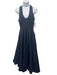 Zimmermann Size 0 Dark Wash Cotton Scoop Neck Midi Denim Sleeveless Dress Dark Wash / 0