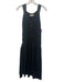Ulla Johnson Size 6 Black Cotton Sleeveless Midi Buttons Side Zip Dress Black / 6