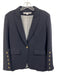 Veronica Beard Size 6 Navy Blue Polyester & Viscose Single Button Blazer Jacket Navy Blue / 6