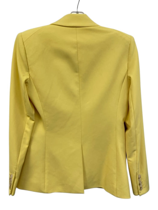 Veronica Beard Size 2 Yellow Nylon & Elastane Double Breast Blazer Jacket Yellow / 2