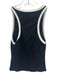 Alice + Olivia Classics Size S Black & White Cotton Ribbed Sleeveless Tank Top Black & White / S