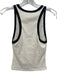 Alice + Olivia Classics Size S White & Black Cotton Ribbed Sleeveless Tank Top White & Black / S