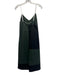 Staud Size S Green & Black Polyurethane Sleeveless Color Block Open Back Dress Green & Black / S