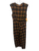 Derek Lam 10 Crosby Size S Brown & Dark Brown Cotton & Modal Sleeveless Dress Brown & Dark Brown / S